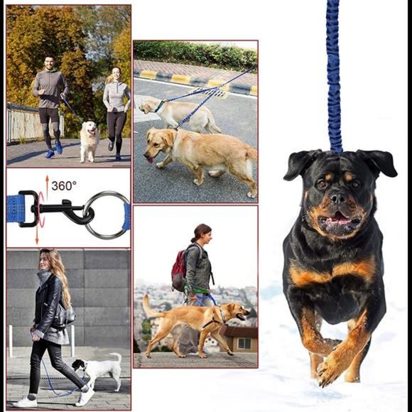 BWilkon Dual Dog Leash, Double Dog Leash, 360° Swivel No Tangle Dog Walking - Picture 4 of 7